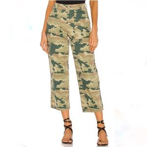 Free People Remy Camouflage Green Cargo Crop Pants
